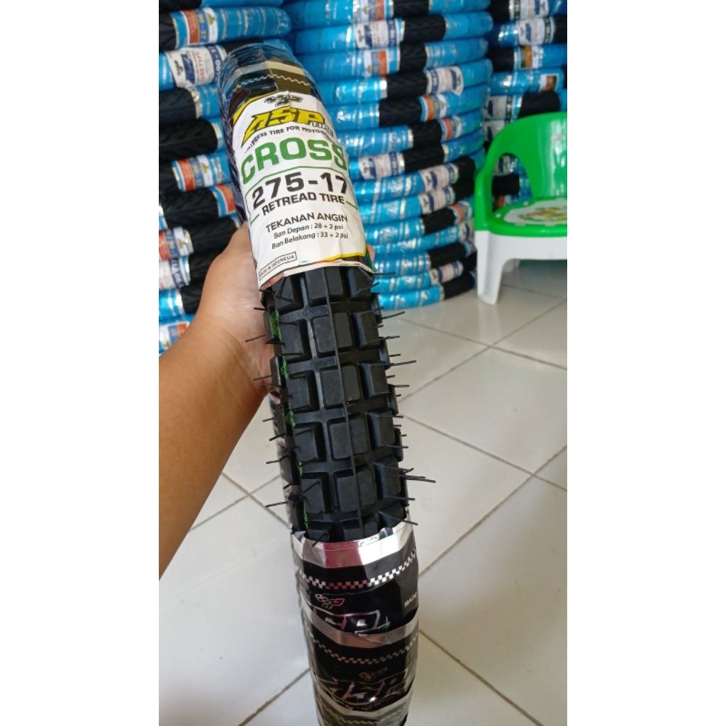 Ban motor cross vulkanisir fullpress 275-17