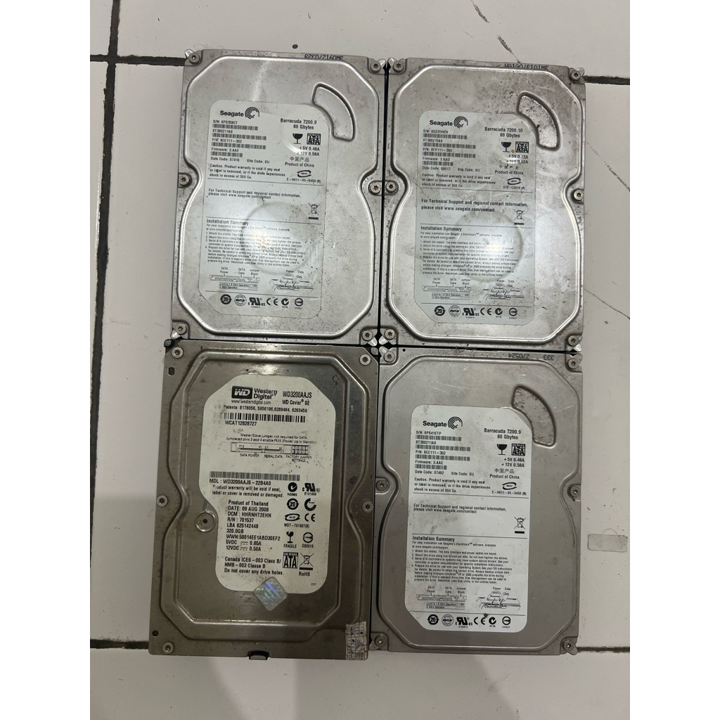 hardisk pc sata 80gb 160gb 320gb macam macam