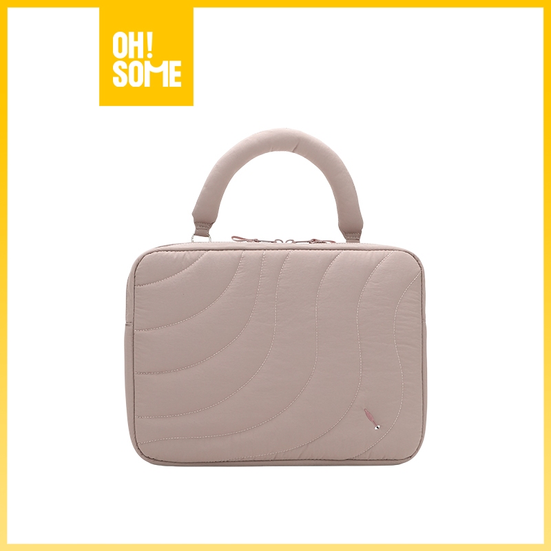 New Deals Ohsome - Qyounger Streamlined Pattern Laptop Bag Tas Laptop Dilengkapi Handle
