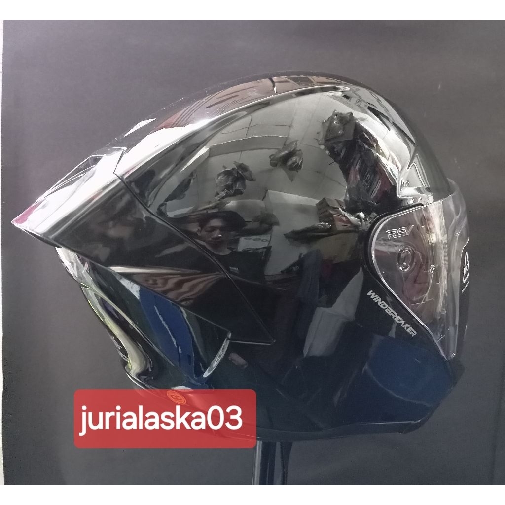 HELM RSV WINDBREAKER SOLID-HELM RSV HALF FACE SINGLE VISOR