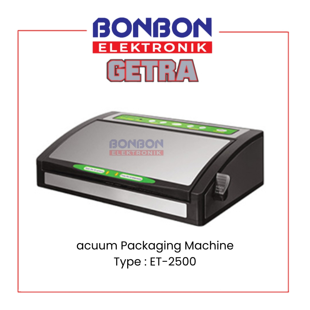 GETRA Vacuum Packaging Machine ET-2500 / ET2500 / ET 2500 - Home Use - Vacuum Sealer