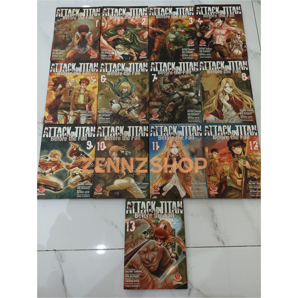 Komik Attack on Titan - Before The fall set 1-11 & 13 Original