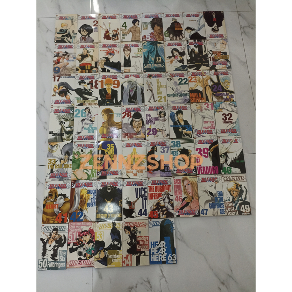 komik Bleach set 1-51 53 54 63 Original