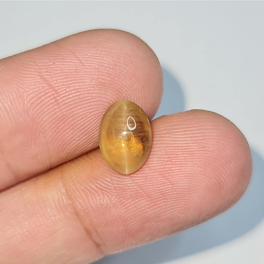 Natural 3.50 CT Chrysoberyl Cat's Eye Mata Kucing Chrysoberyl