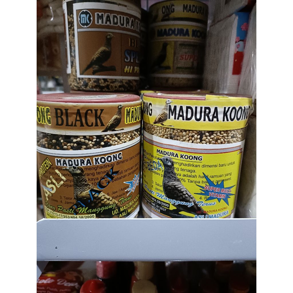 pakan burung perkutut Madura koong
