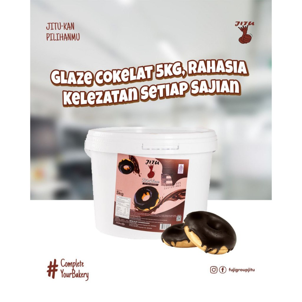 JITU Dip Glaze / Glaze Donat/ Glazing Donat/ Topping Pasta Donat 5kg All Variant