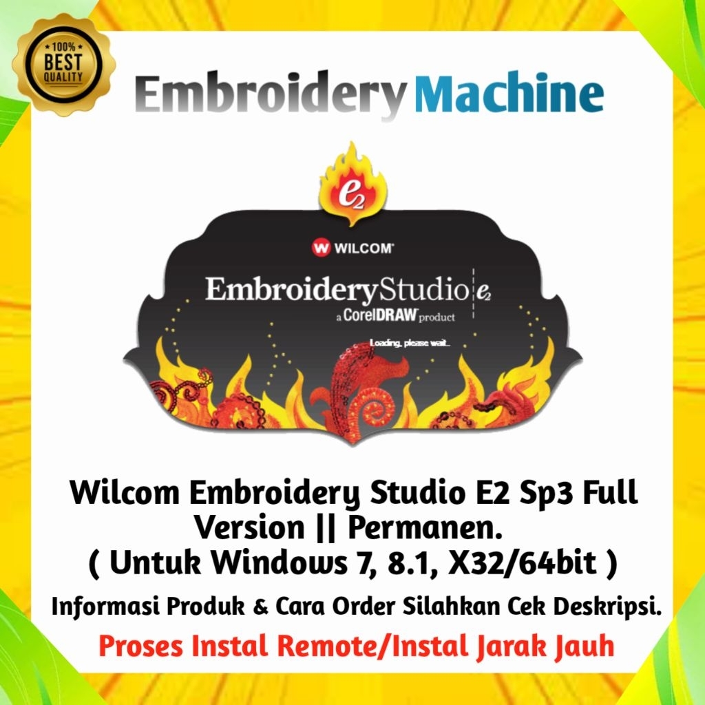 Wilcom Embroidery Studio e2 Sp3 (x32/64bit) || Permanen
