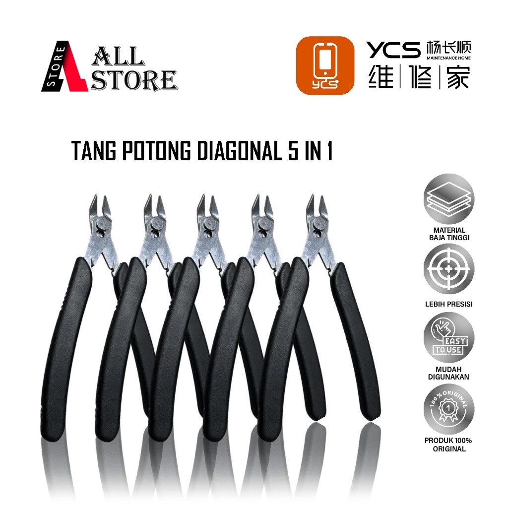 YCS TANG POTONG DIAGONAL 180 ORIGINAL - YCS DIAGONAL PLIERS - TANG POTONG KABEL - ALAT POTONG KABEL 