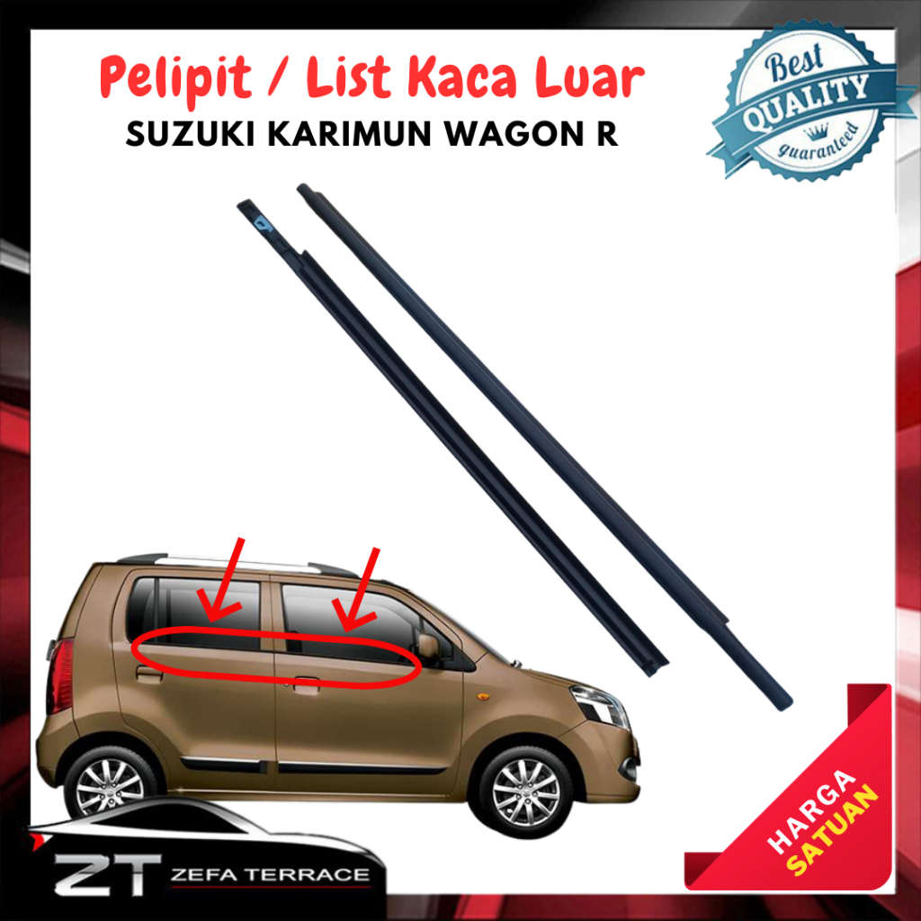Karet Pelipit Kaca Luar Suzuki Karimun Wagon R Weather strip Pelipit Kaca Karimun Wagon Original