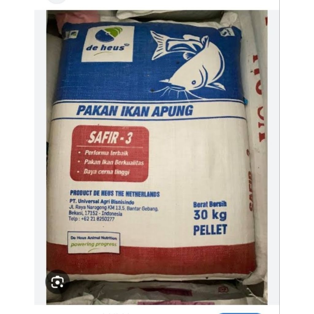 Pakan Ikan Safir 3 Repack 1kg