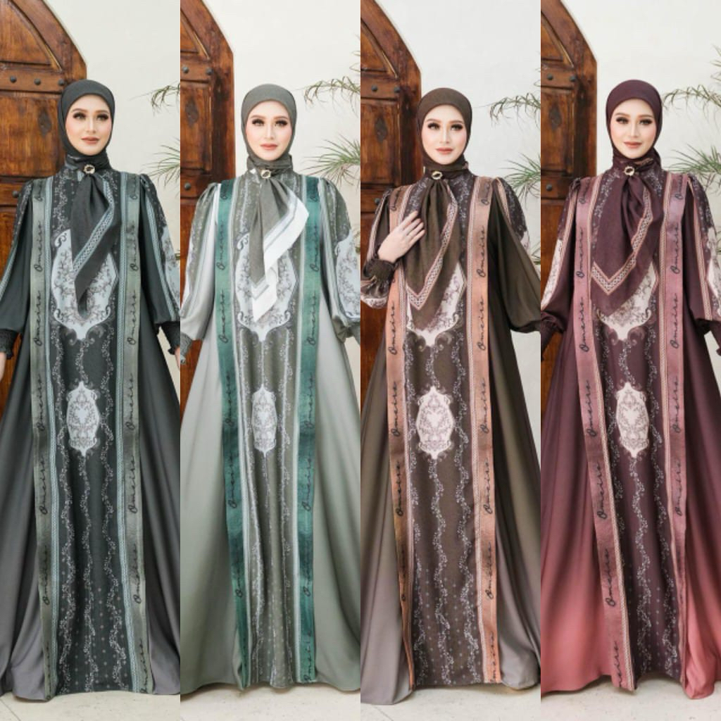 Salsa Series Terbaru 2026/ Gamis syari Omeiro addict / Gamis Lebaran 2026 / Baju muslim wanita canti