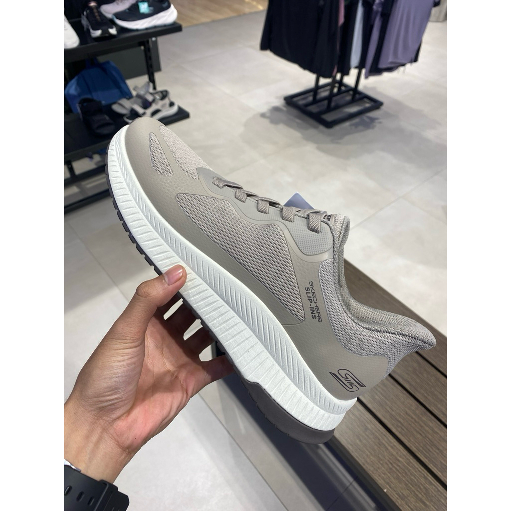 Sepatu Pria Skechers slip in Taupe men Original shoe slip in Skechers