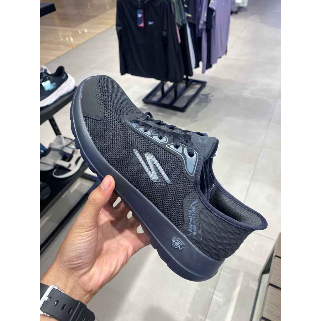 Sepatu Pria Skechers Slip in Go walk Max Full hitam Original