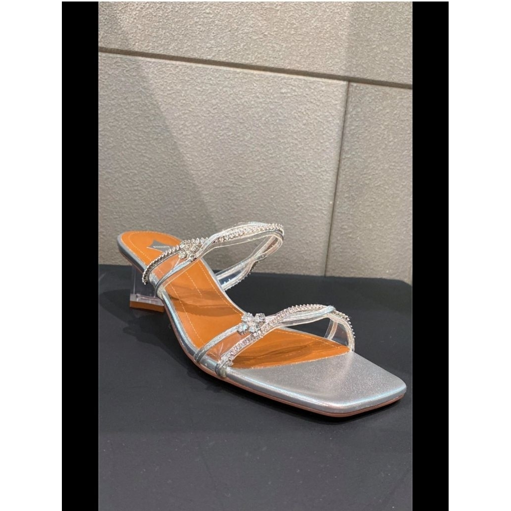 Staccato EBI60-SLR Sandal Heels - Silver