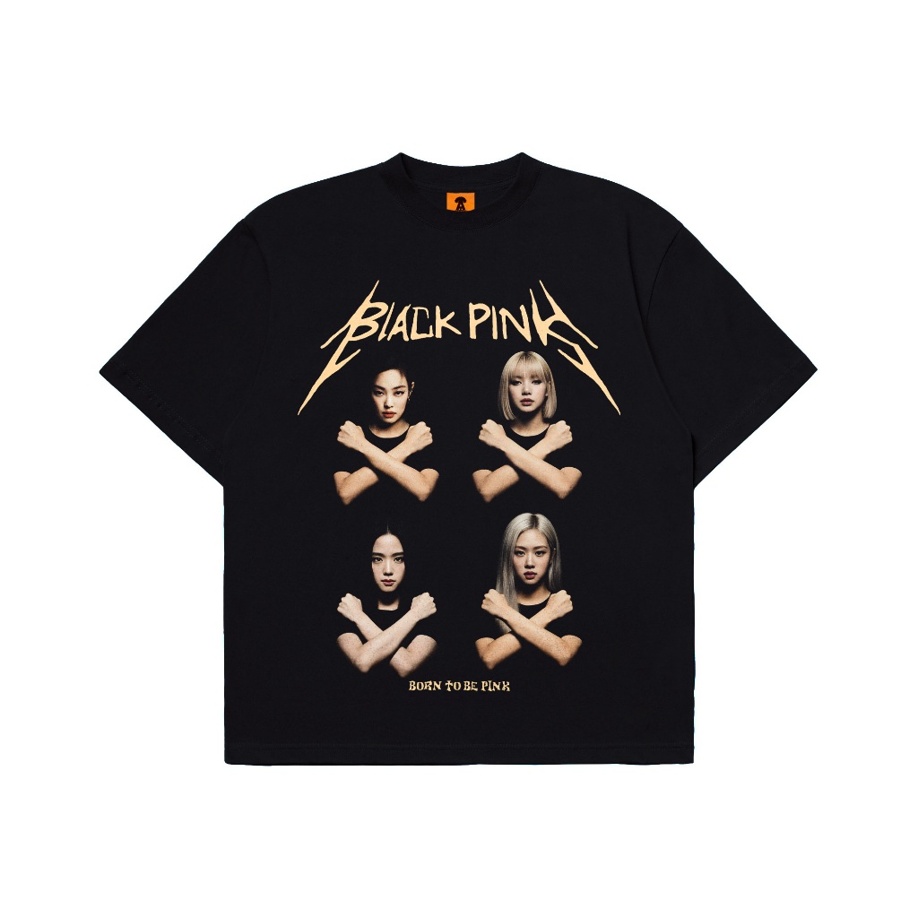 KAOS BAJU KPOP T-SHIRT OVERSIZE BLACKPINK x METALLICA