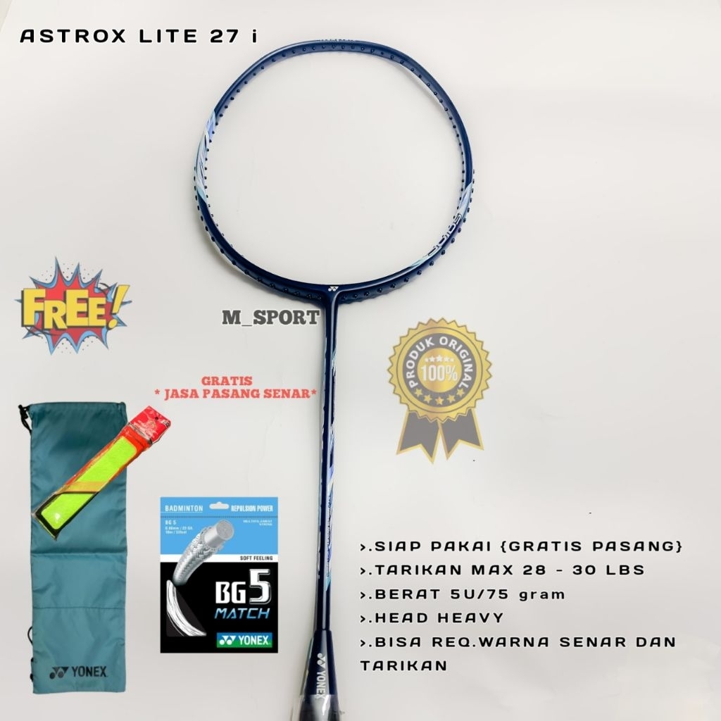 RAKET BADMINTON YONEX ASTROX LITE 27 i ORIGINAL