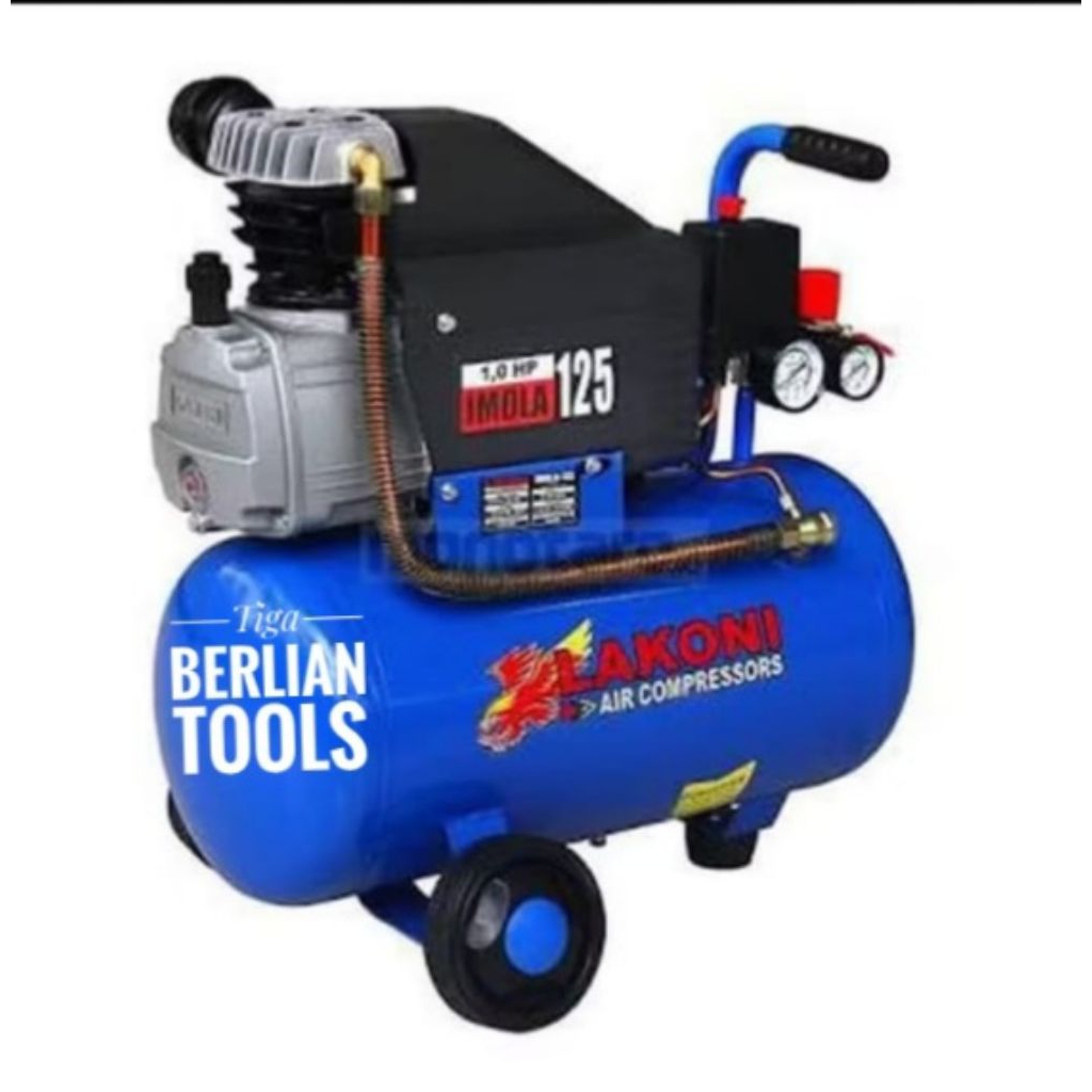 LAKONI IMOLA 125 MESIN KOMPRESOR ANGIN LISTRIK PORTABLE 25L 1HP