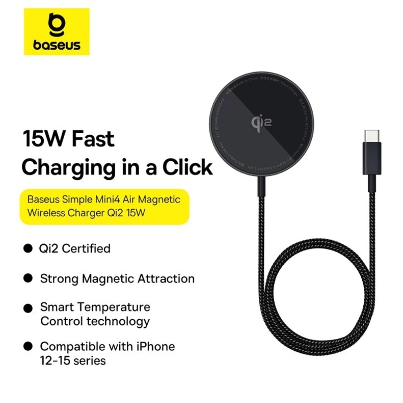 BASEUS Wireless Charger 15W Digital LED Display Gen 2 - CCED01