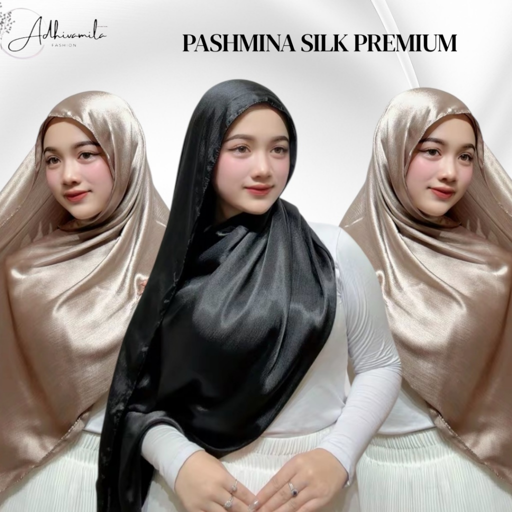 PASHMINA SILK PREMIUM/ HIJAB PASHMINA SILK/ PASHMINA LUXURY SILK