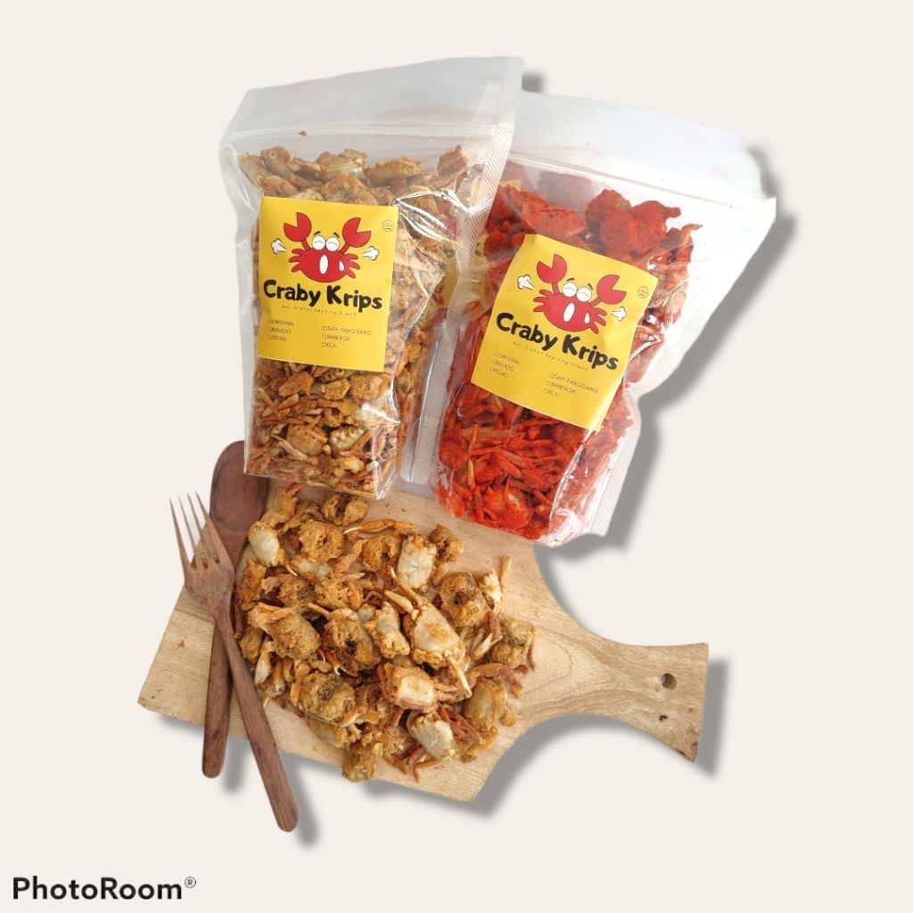 Baby crab krispy kemasan 250 gr Halal by Craby krips