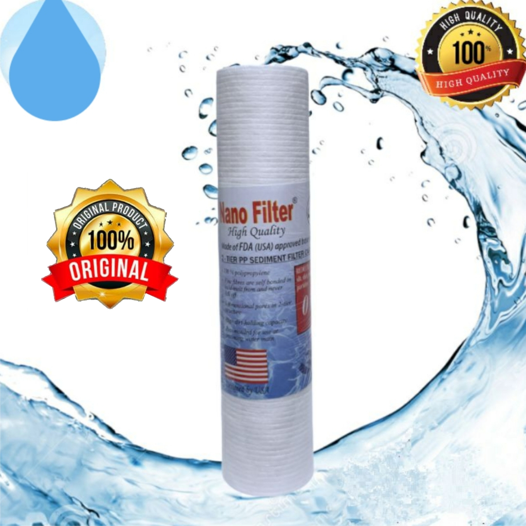 Nano Filter Saringan Air 10" kerapatan 0,1 u (Mikron)