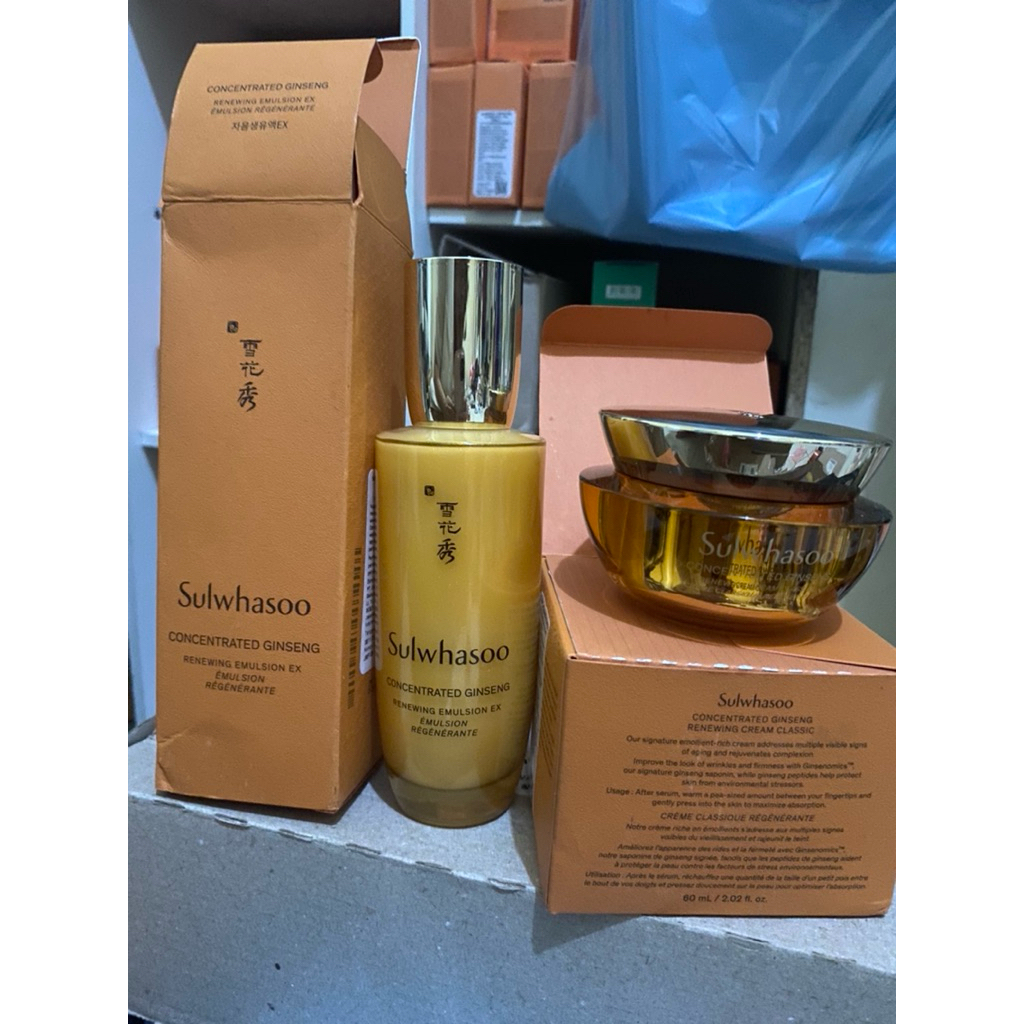 New BPOM sulwhasoo emulsion ginseng + cream ginseng