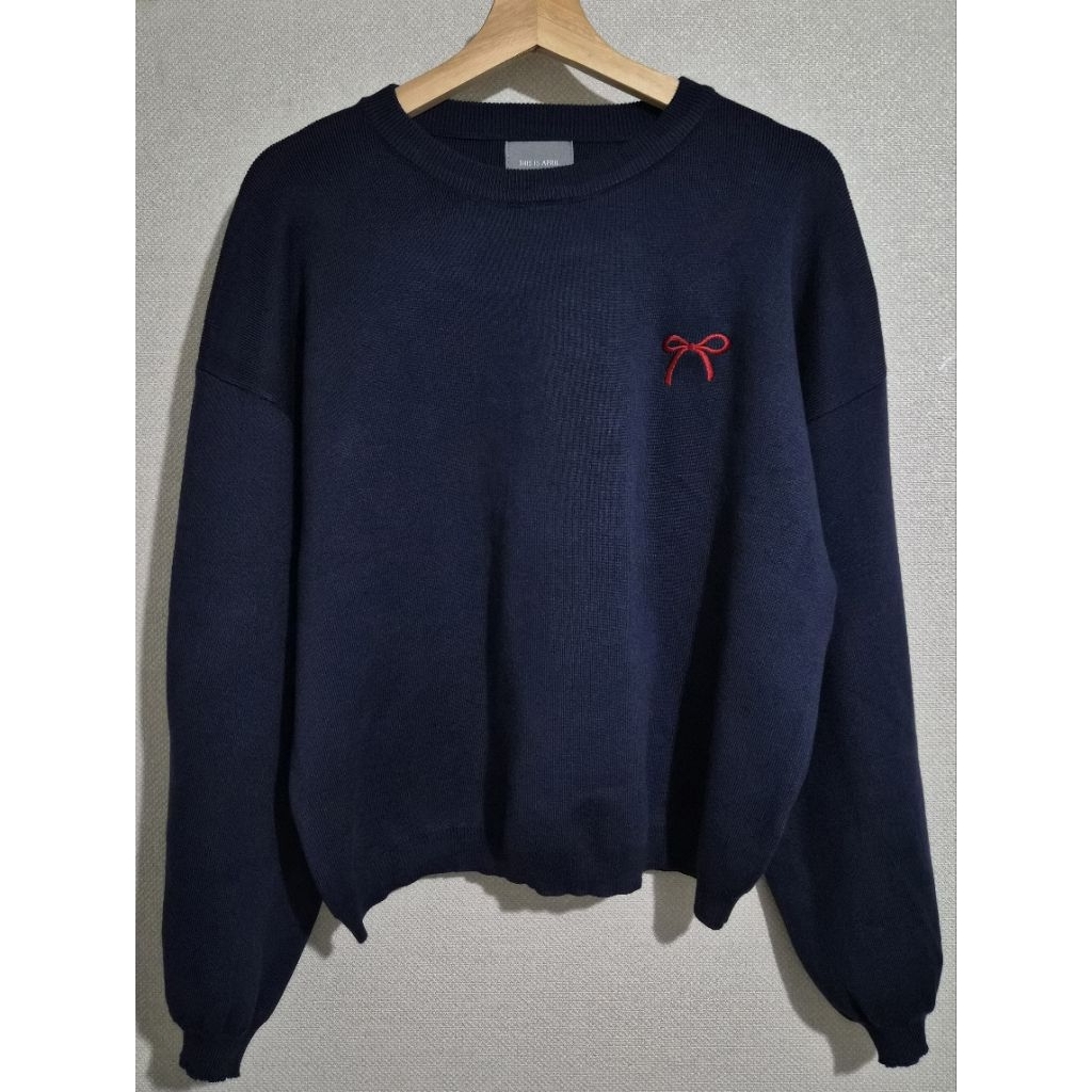 THIS IS APRIL SWEATER BLUE