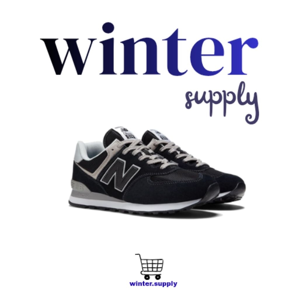 WINTER - Sneakers NB 574 Black Grey "100% BNIB"