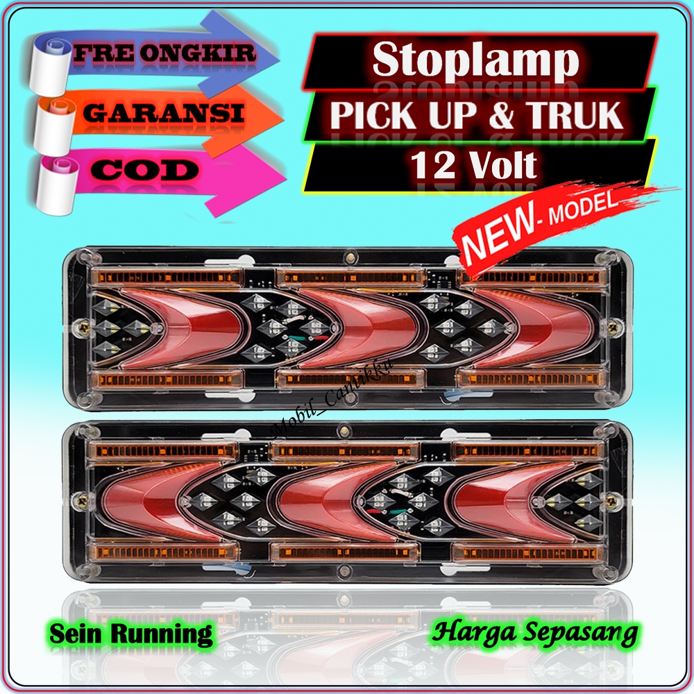 Lampu Variasi Led Running Sein Stop Lamp Stoplamp Mobil L300 Pik Up Granmax New Carry Truk Canter