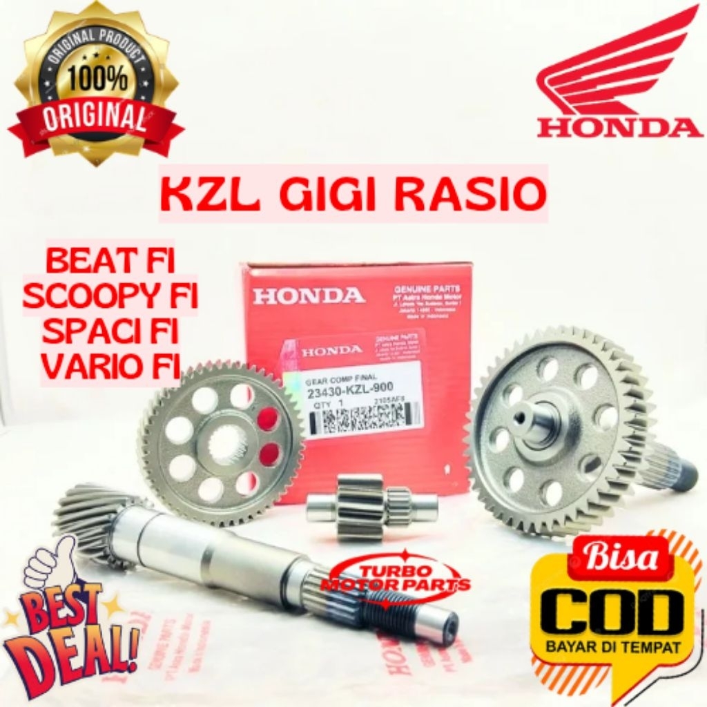 GIGI RASIO ORIGINAL HONDA KODE KZL, GIGI RASIO BEAT FI, GIGI RASIO SCOOPY FI, GIGI RASIO SPACY FI, G