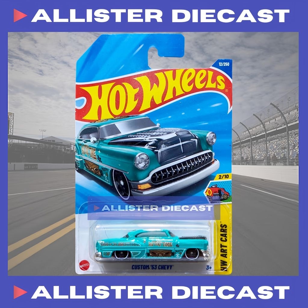 Hot Wheels Custom 53 Chevy Hijau Tosca Hotwheels Custom 53 Chevy Green HW Art Cars Hot Wheels Custom