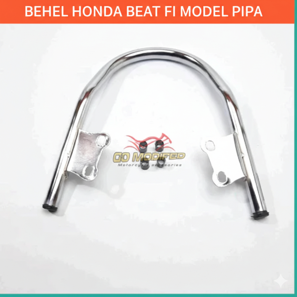 Behel Beat Fi Behel Pipa Chrome Honda Beat 2013-2019