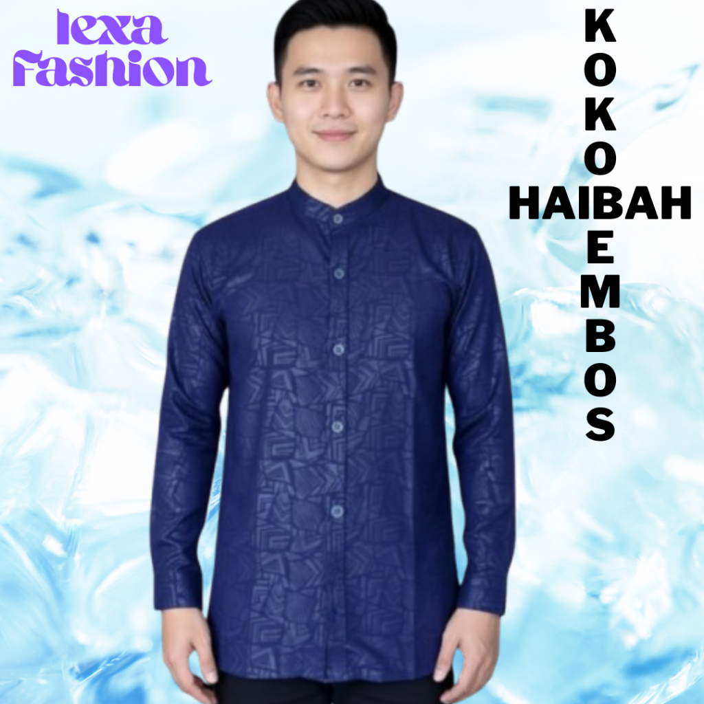 BAJU KOKO HAIBAH BAHAN WOLFIS EMBOS ETNIK