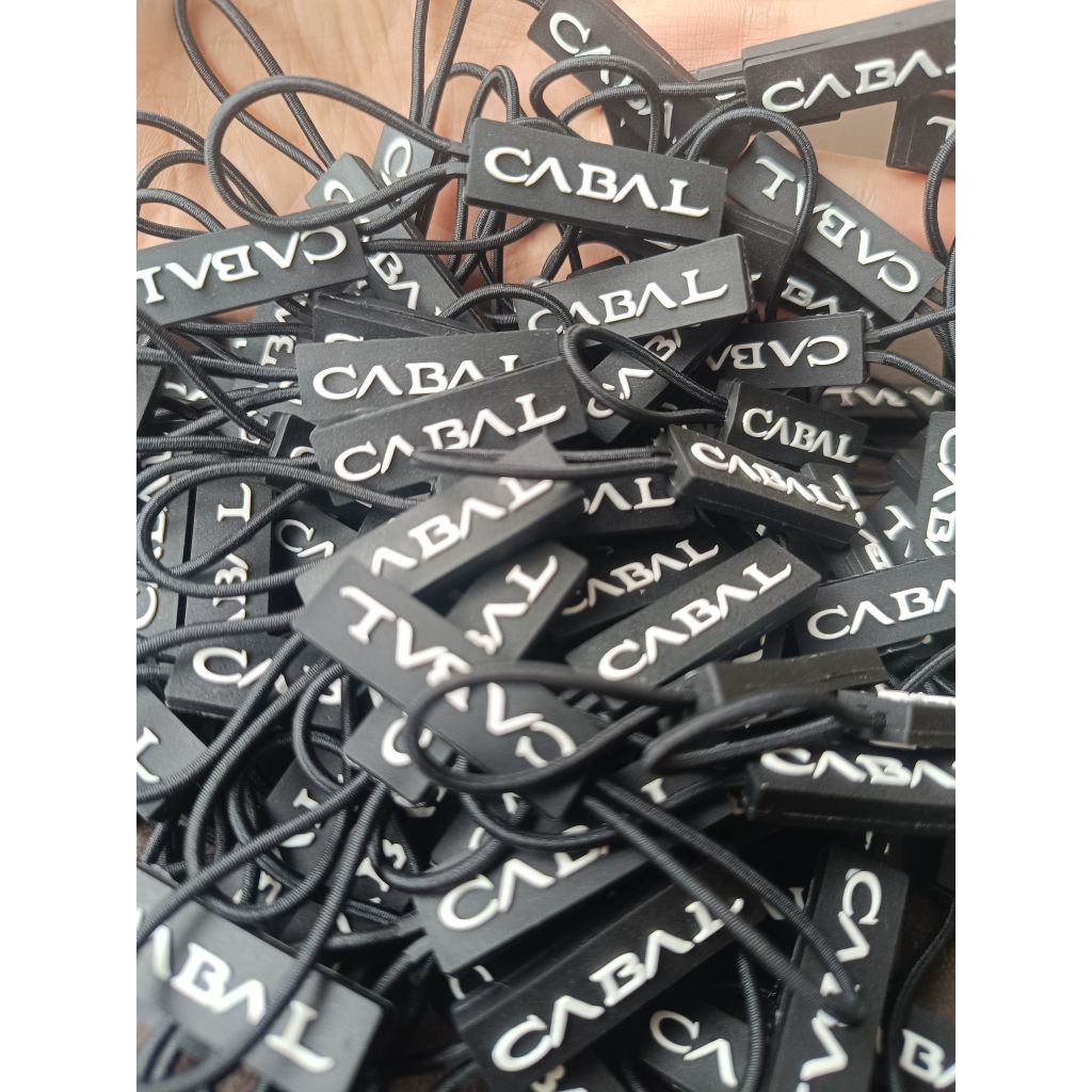 (PRODUKSI LANGSUNG BY REQUEST) custom Zipper puller tarikan resleting sleting karet rubber