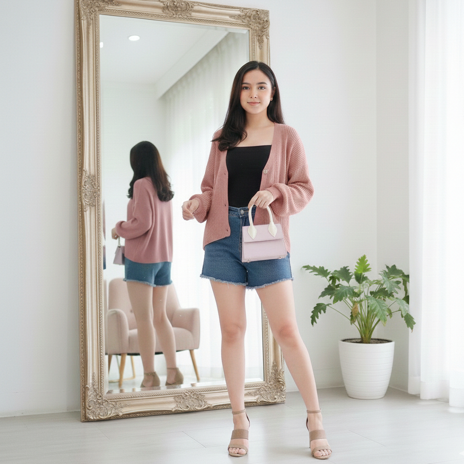 VINA KNITTED CARDIGAN RAJUT / CARDI FISTA RAJUT PREMIUM HQ