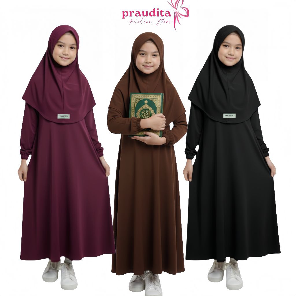 (ptaudita) gamis inner lengan panjang/gamis anak lengan panjang /inner dress lengan panjang
