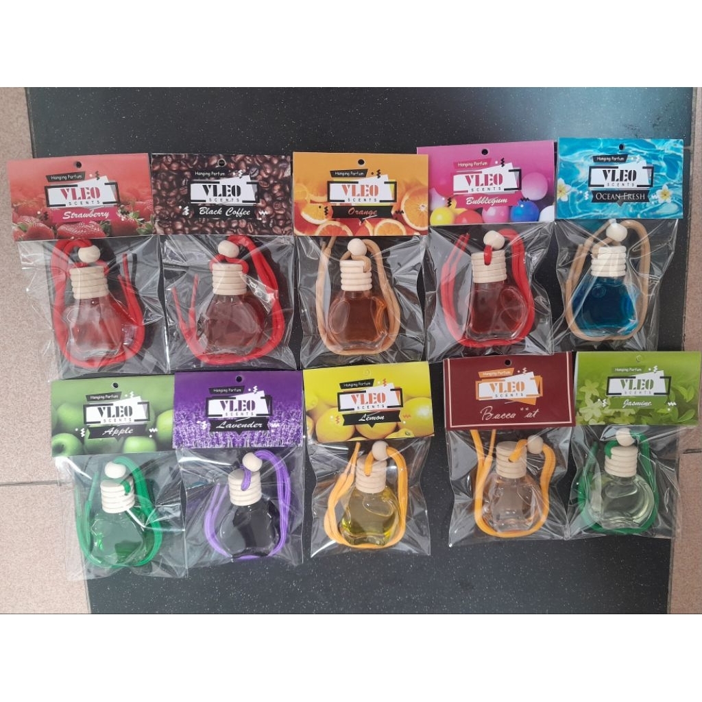 Parfum Mobil Gantung Vleo Scents 10ml/ Pengharum Ruangan /sauvenir pernikahan Kualitas Premium - Mur