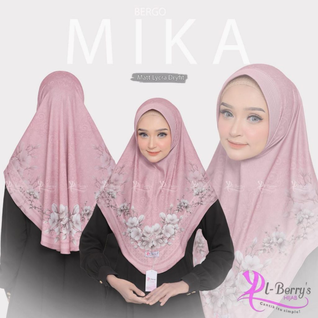 Hijab Instan Bergo Motif Sublim El Berrys Mika