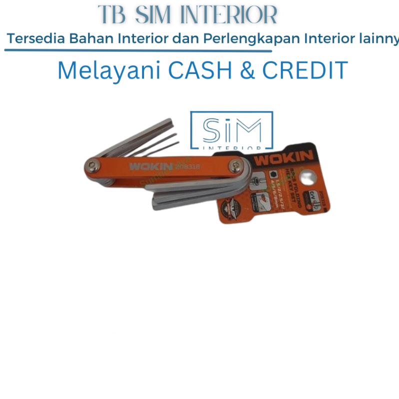 WOKIN KUNCI L LIPAT SET 8PCS