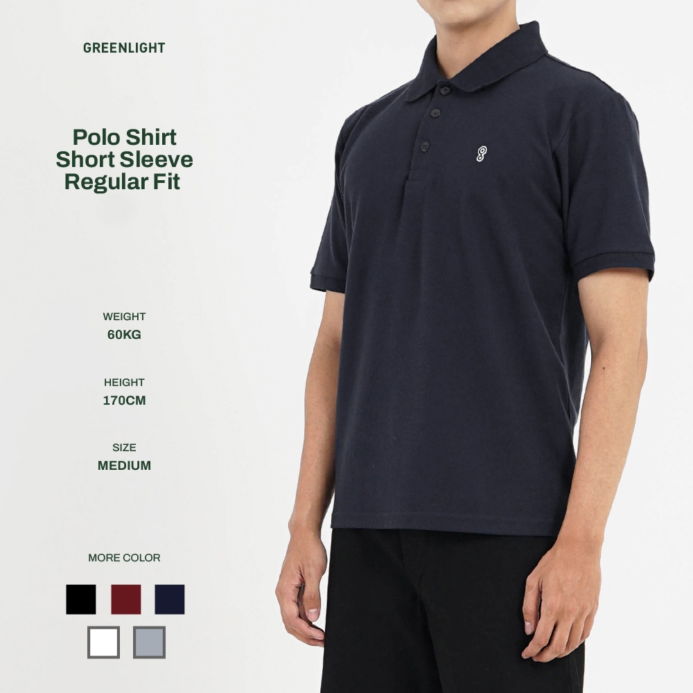 Greenlight Kaos Kerah Pria Lengan Pendek Regular Fit Katun Polo Shirt Charism OL-C091024