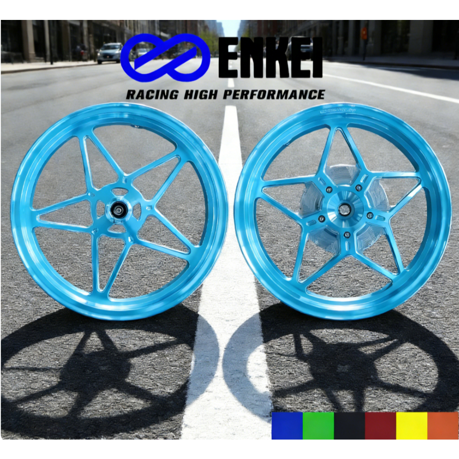 VELG ENKEI MG5 CNC vario125 VARIO150 MODEL BINTANG LANGIT A PALANG 5 RING 14 X 185 / 215 ORIGINAL