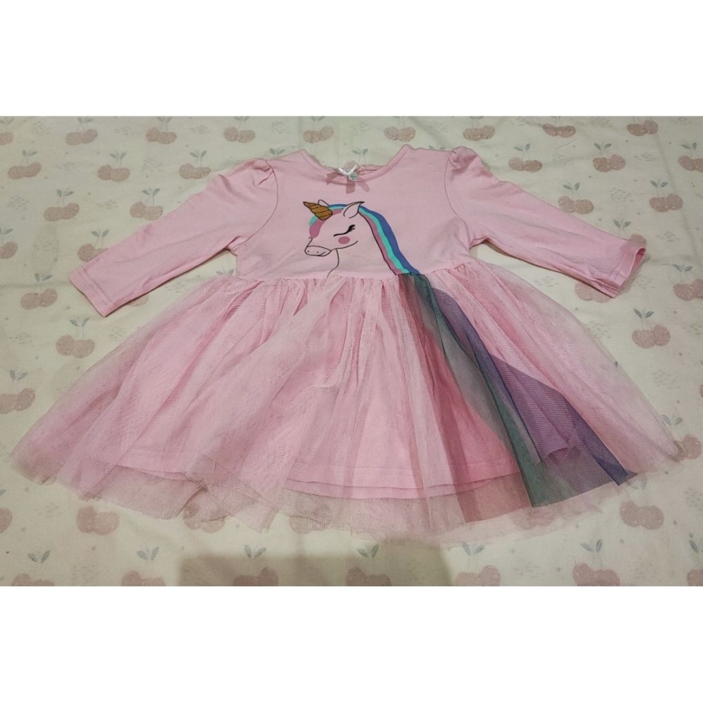 Dress birthday princess ukuran 6 - 12 bln Sesuai gbr PL