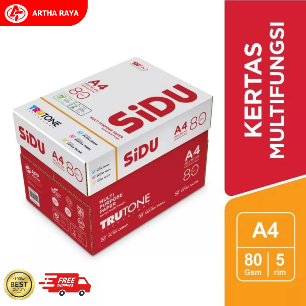 Kertas A4 SIDU 80 GSM (1 DUS)