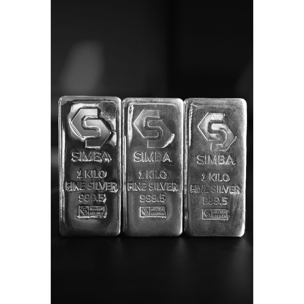 SILVER BAR SIMBA REFINERY READY STOCK 500 gr & 1 kg