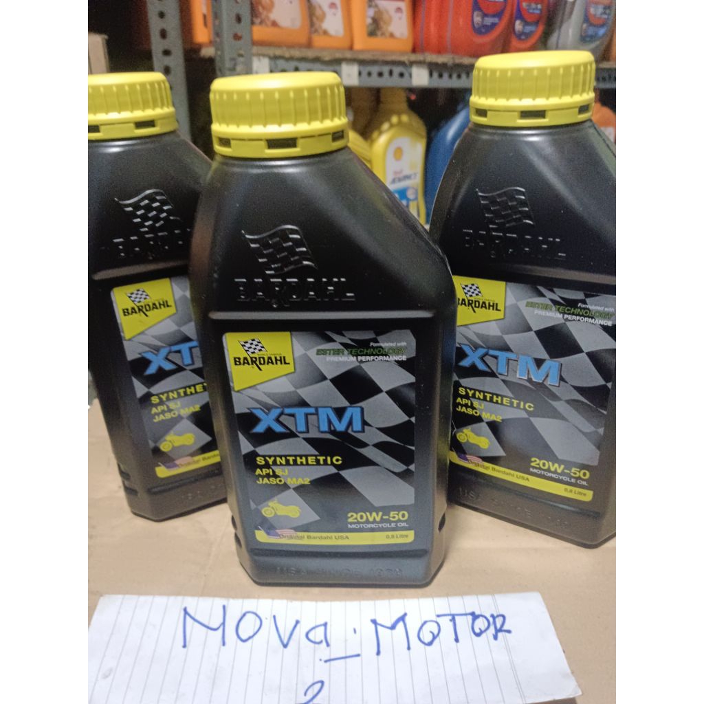 Bardahl XTM Synthetic 20W-50 Oli Mesin Motor 800 mL JASO MA2 Kualitas Terbaik