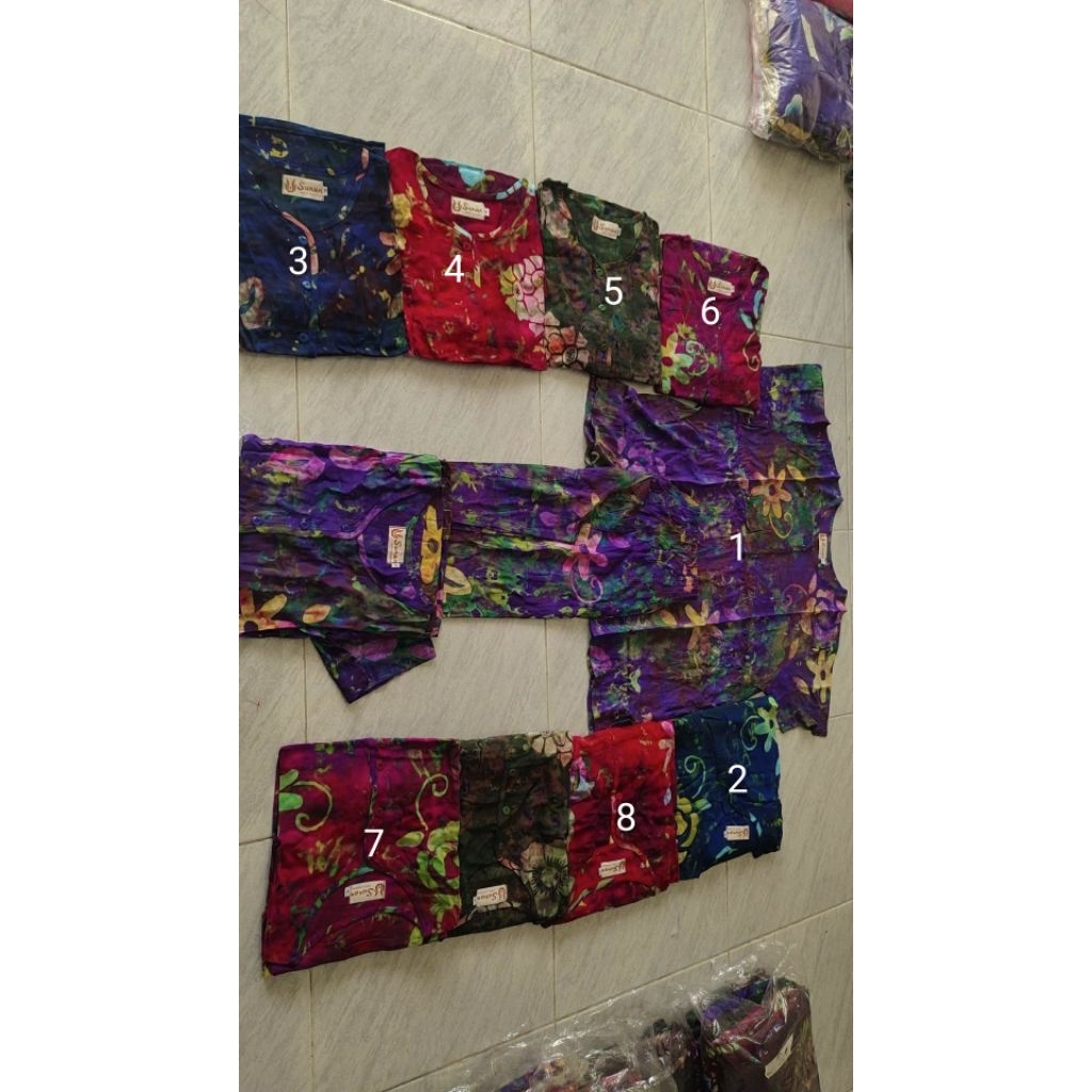 batik sunan cp jumbo xl tangan pendek dan tangn 3/4
