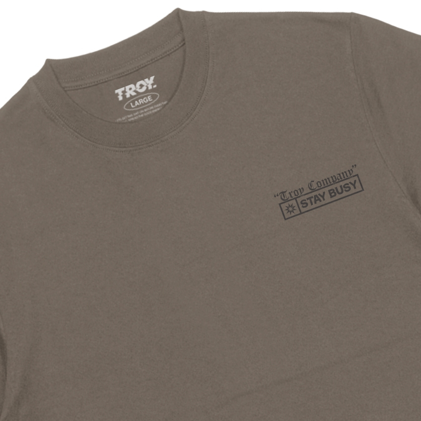 Troy Company Tshirt Maple Brown Fearless - Kaos Lengan Pendek Kaos Coklat Maple MTD 2977