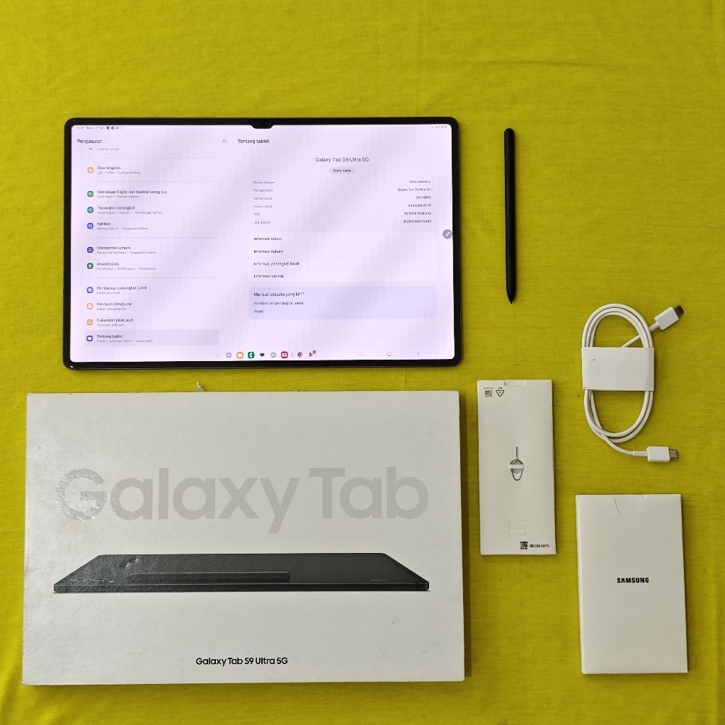 Samsung TAB S9 ultra 5g 12/256GB Second SEIN RESMI Indonesia