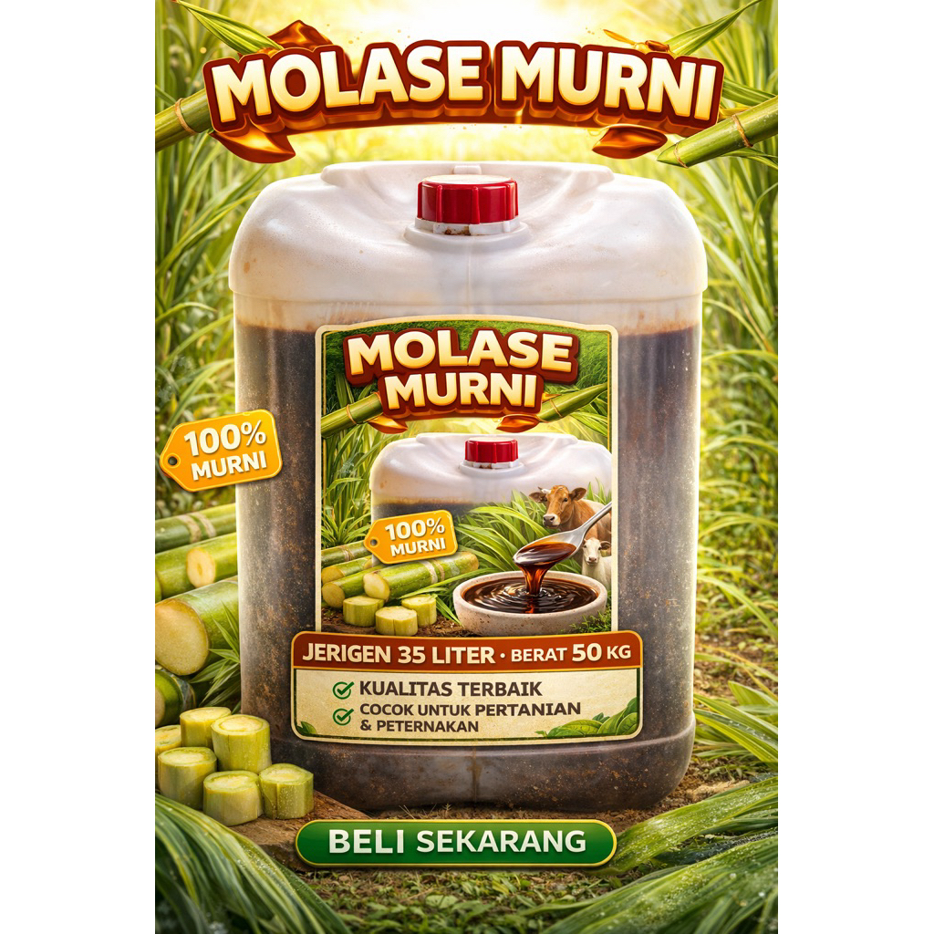 molase tetes tebu[50kg]tetes gula kental murni-bahan pakan ternak & perikanan.molase tetes tebu paka