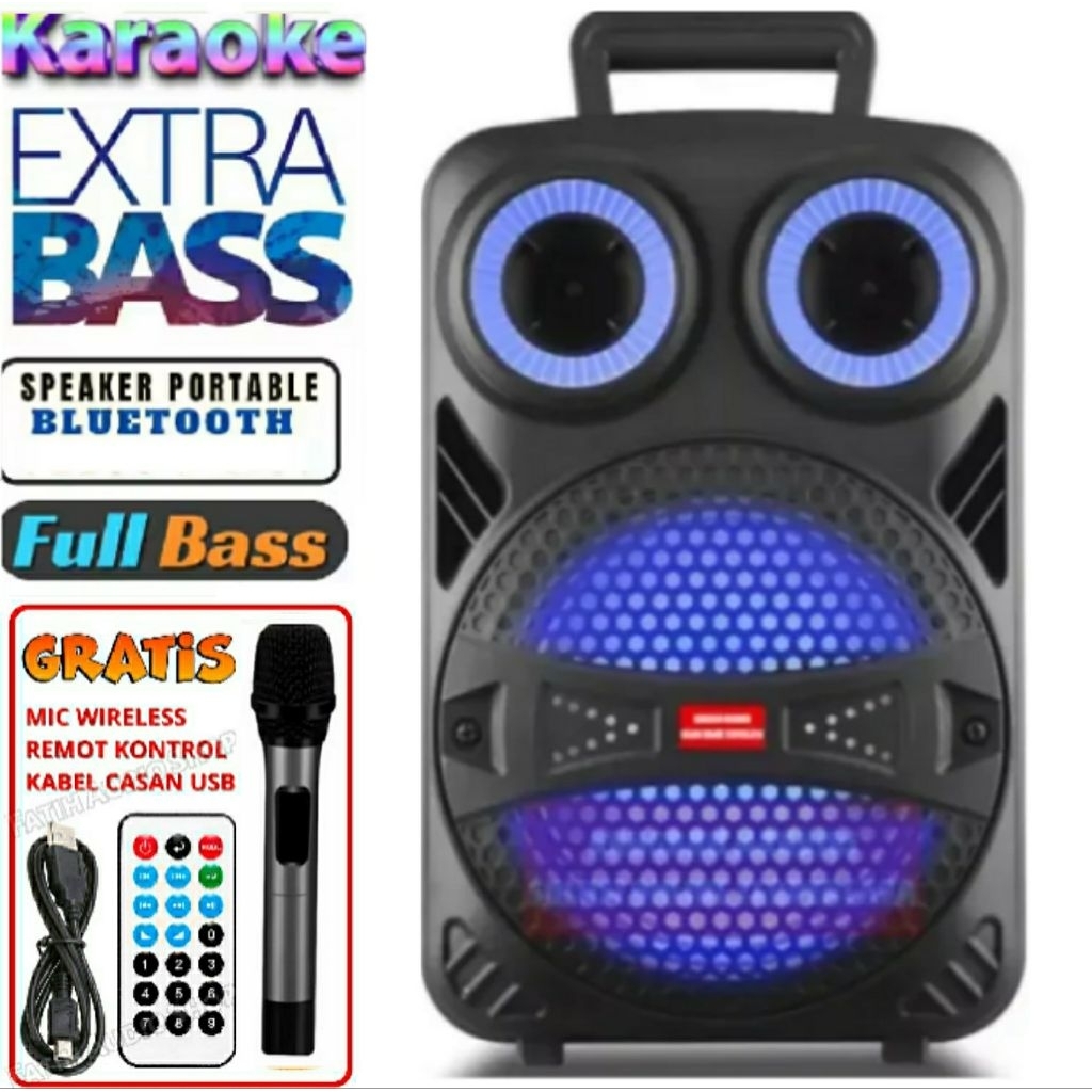 Speaker Bluetooth BRAIN POWER-7801 FREE MIC Speaker Multimedia Bisa Untuk Karaoke